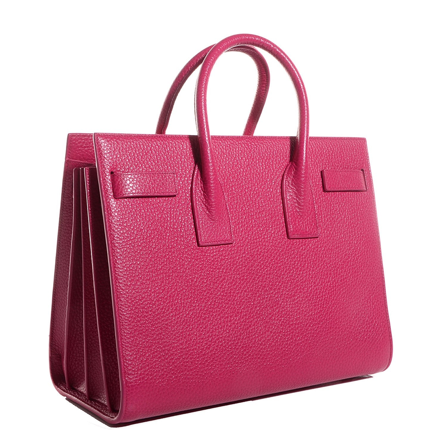 Saint Laurent Grained Calfskin Small Sac De Jour Lipstick Pink 3 of 7