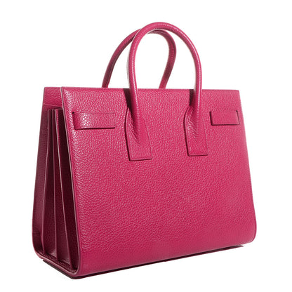 Saint Laurent Grained Calfskin Small Sac De Jour Lipstick Pink 3 of 7