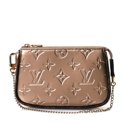 Louis Vuitton Metallic Vernis Mini Pochette Accessories Rose Gold 1 of 7