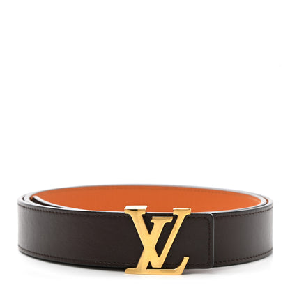 Louis Vuitton Calfskin Monogram 30mm LV Initiales Reversible Belt 90 36 Brown 1 of 4