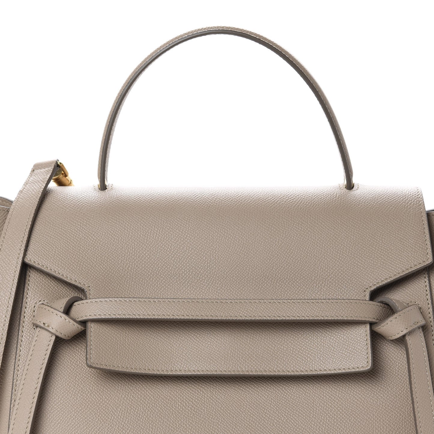 Grained Calfskin Mini Belt Bag Light Taupe