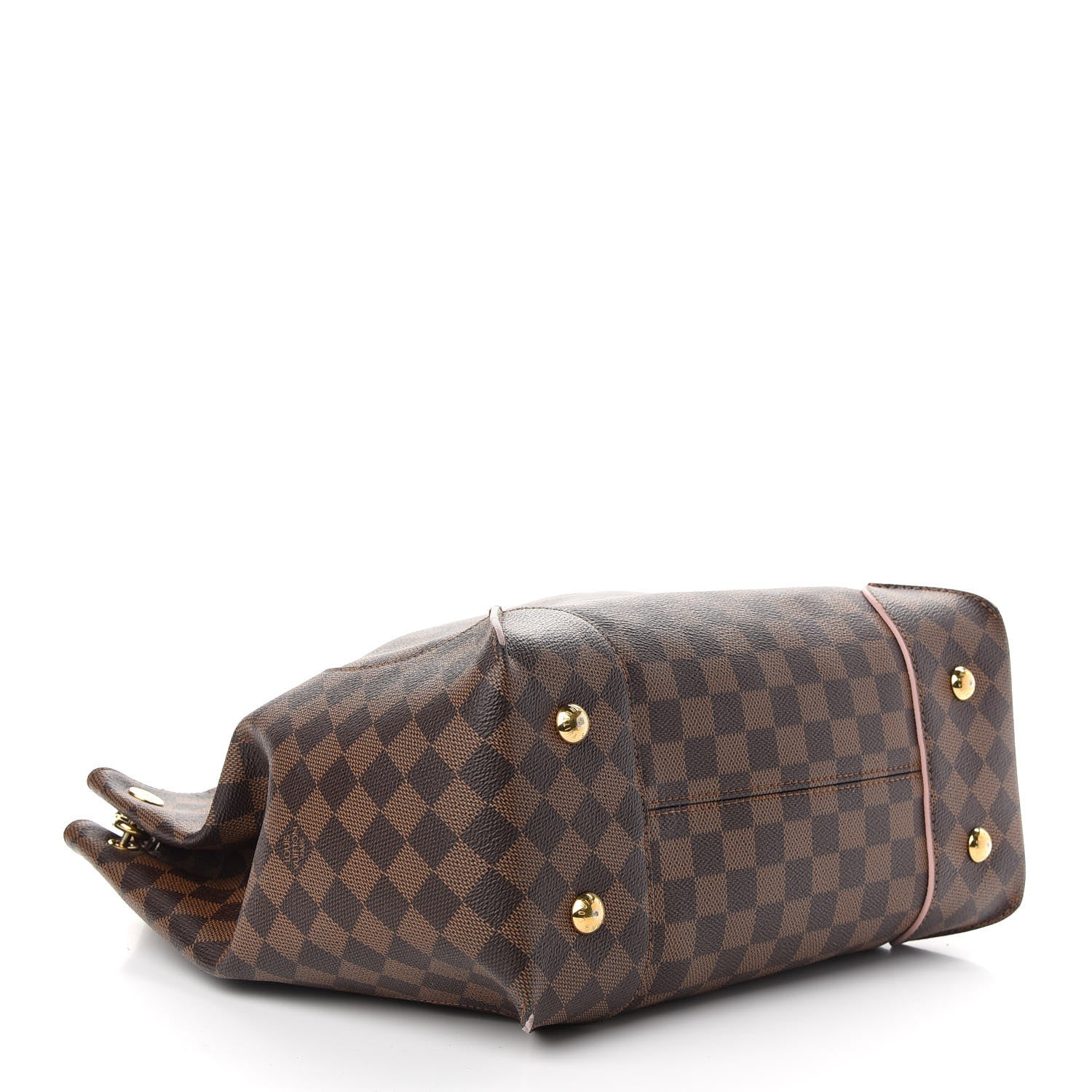 Louis Vuitton Damier Ebene Caissa Hobo Rose Ballerine 4 of 10