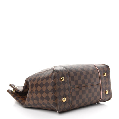 Louis Vuitton Damier Ebene Caissa Hobo Rose Ballerine 4 of 10