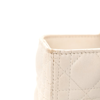 Christian Dior Lambskin Cannage Large Lady Dior White 19 of 24