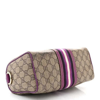 Gucci Monogram Vintage Web Small Boston Purple 4 of 13