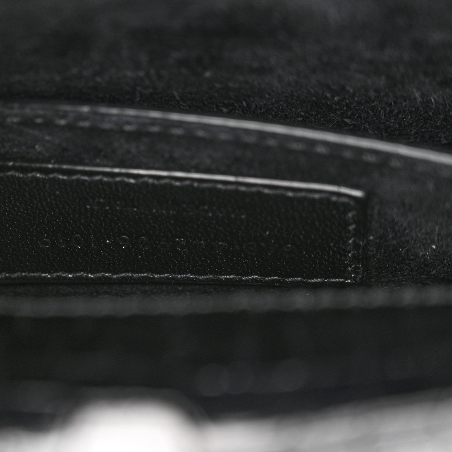 Saint Laurent Calfskin Crocodile Embossed Medium Monogram Sunset Black 7 of 12