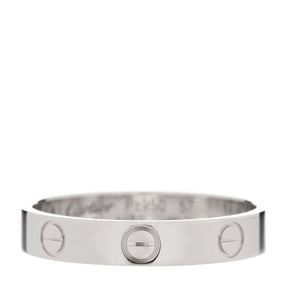 Cartier Platinum 3.5mm LOVE Wedding Band Ring 57 8 1 of 4