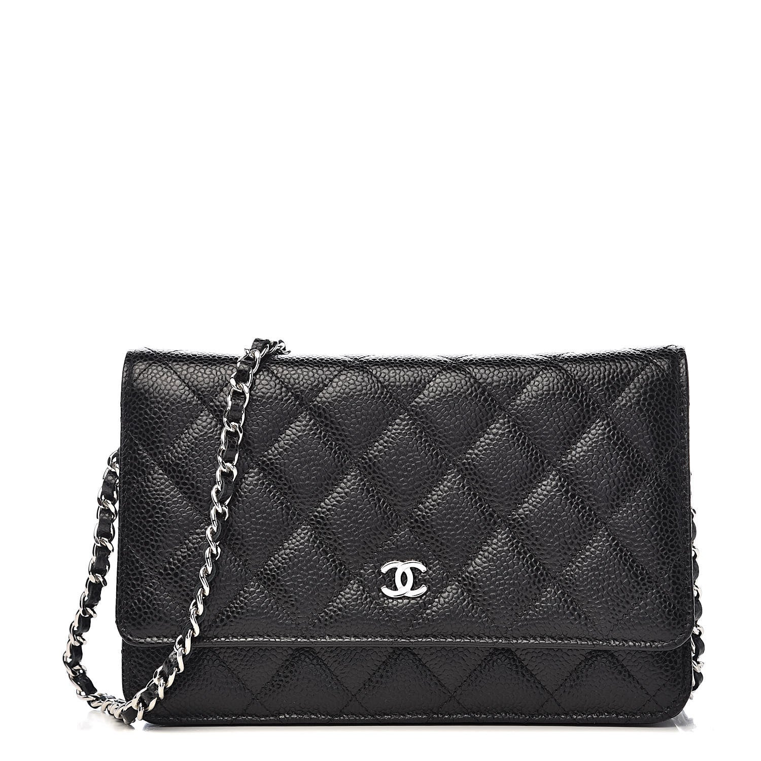 Chanel Caviar Quilted Wallet On Chain WOC Black 1 of 13