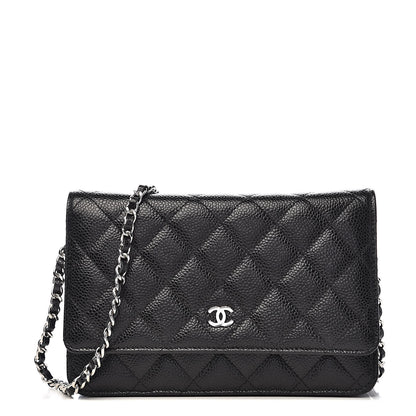 Chanel Caviar Quilted Wallet On Chain WOC Black 1 of 13