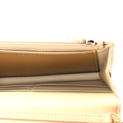 Chanel Lambskin Quilted CC Pearl Crush Wallet on Chain WOC Beige 10 of 12