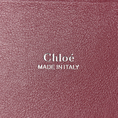 Chloe Calfskin Embossed Small Aby Lock Brown Purple 5 of 9