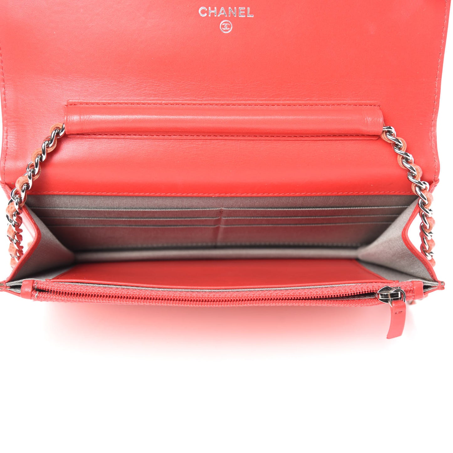 Caviar Timeless CC Wallet On Chain WOC Light Red