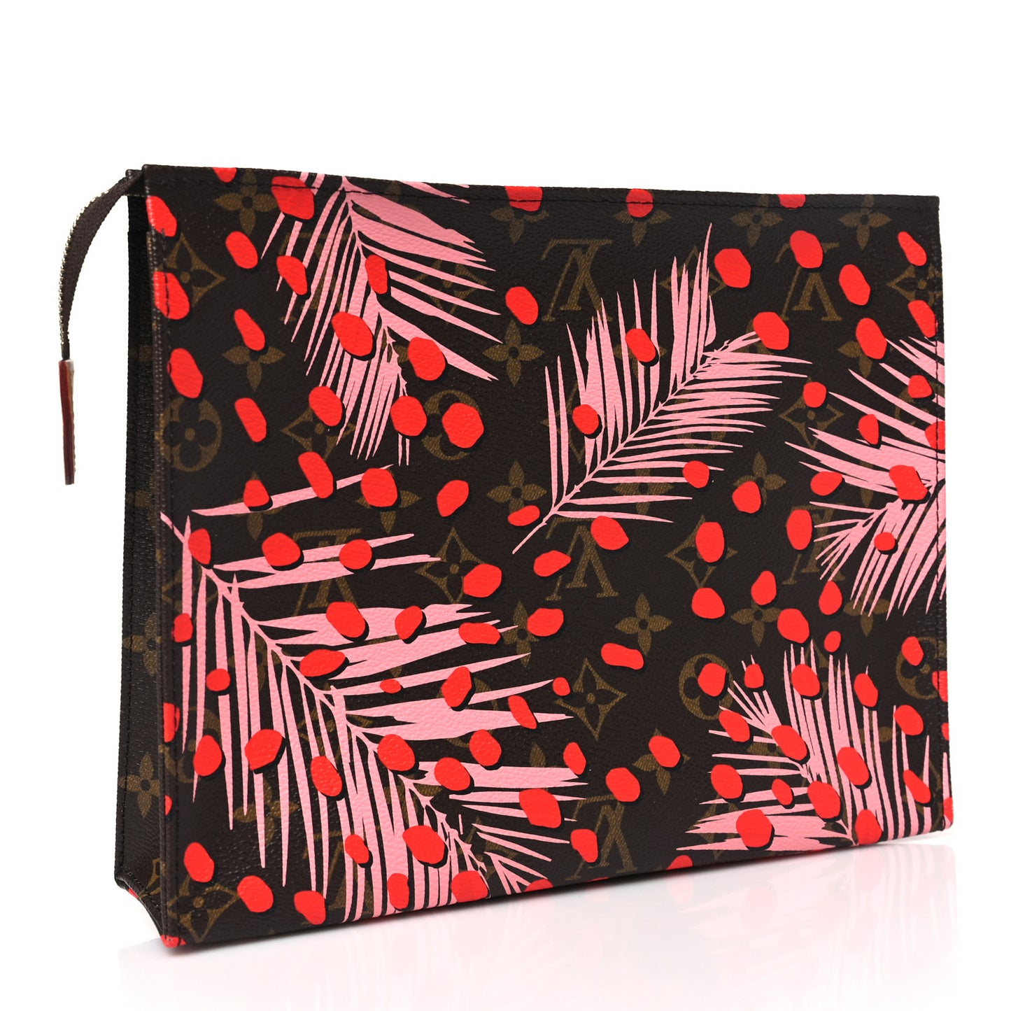 Monogram Jungle Dots Toiletry Pouch 26 Sugar Pink Poppy
