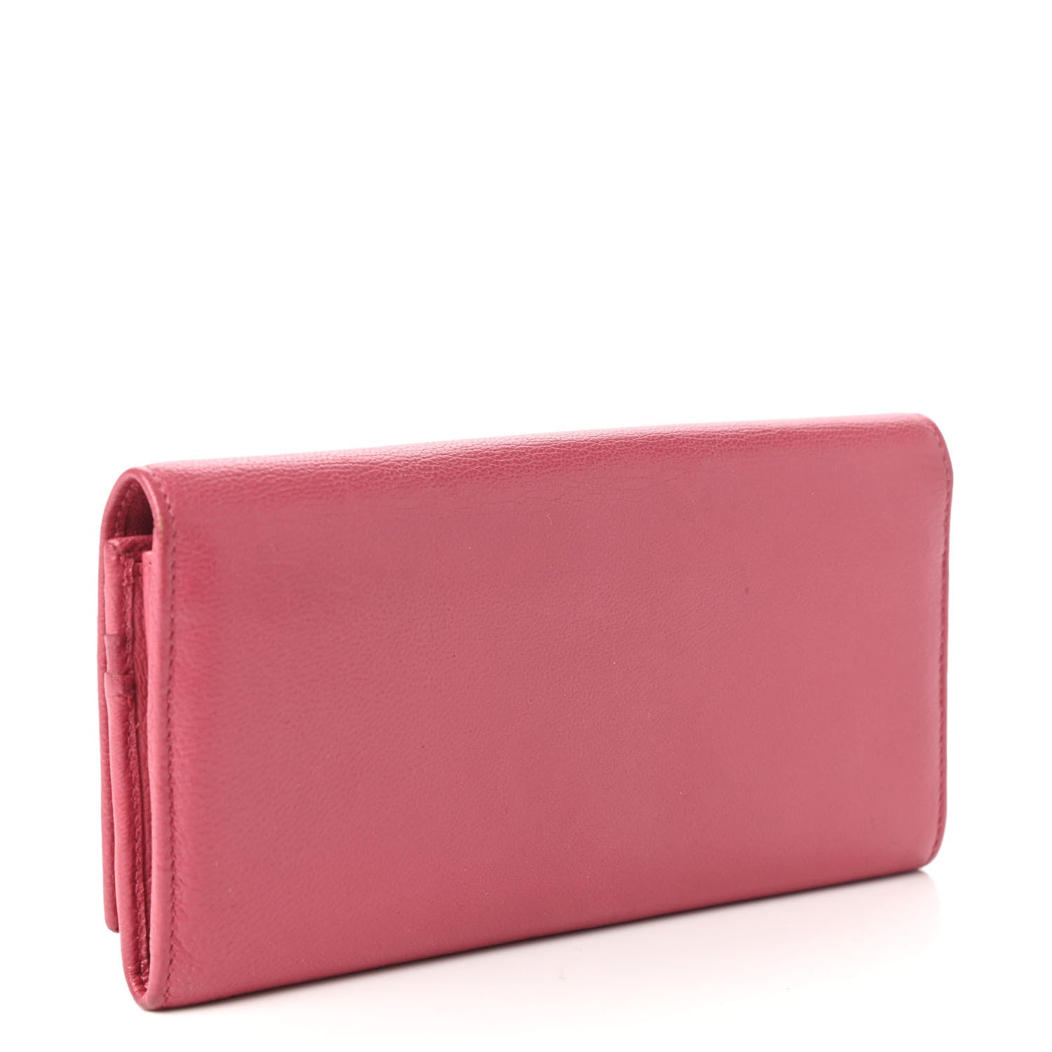 Saint Laurent Chevre Belle De Jour Continental Wallet Pink 3 of 10
