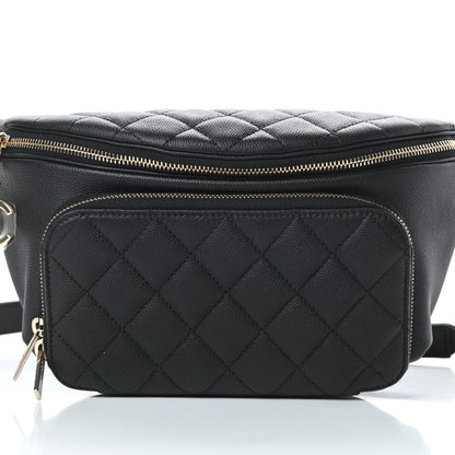 Chanel Caviar Quilted Business Affinity Waist Belt Bag Black 8 of 11