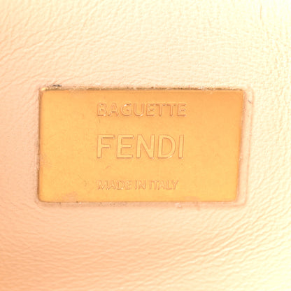 Fendi Nappa Small FF Embossed Midi Chain Baguette Camelia 6 of 10
