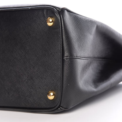 Prada Saffiano Medium Galleria Double Zip Tote Black 10 of 15