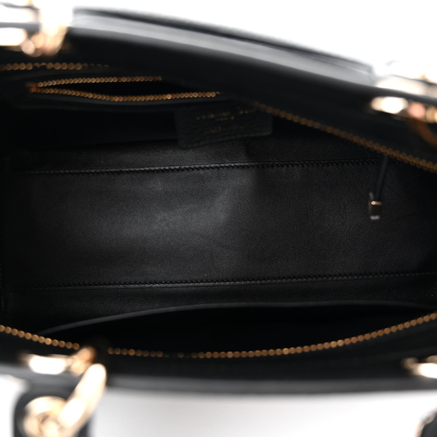 Christian Dior Bullcalf Medium Lady D-Sire Tote Black 5 of 10