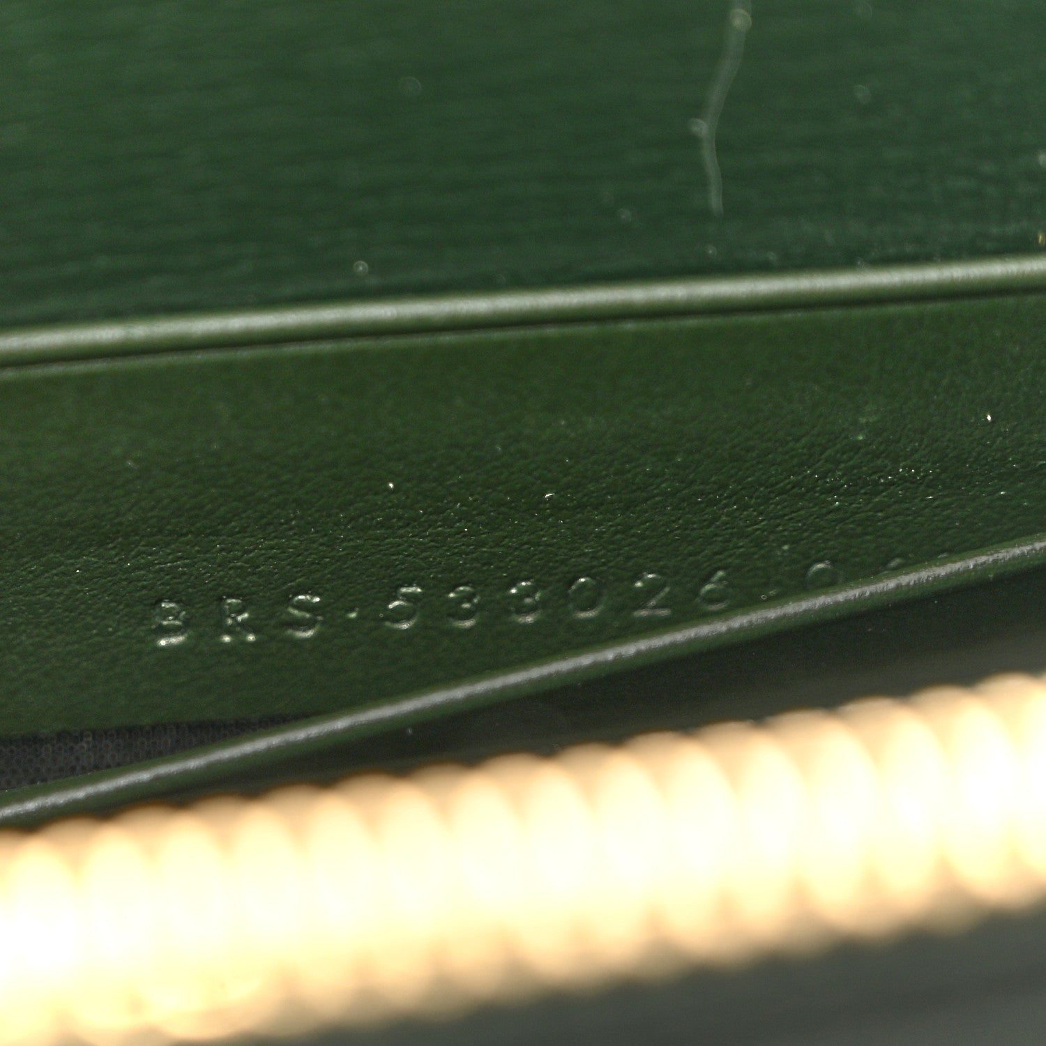 Saint Laurent Calfskin Monogram Sunset Chain Wallet Green 7 of 13