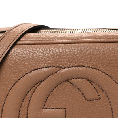 Gucci Pebbled Calfskin Small Soho Disco Bag Camelia 8 of 13