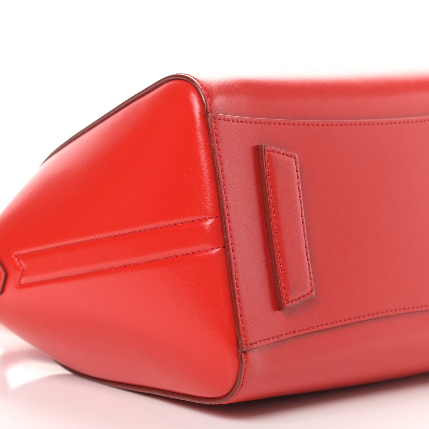 Shiny Lord Calfskin Small Antigona Medium Red