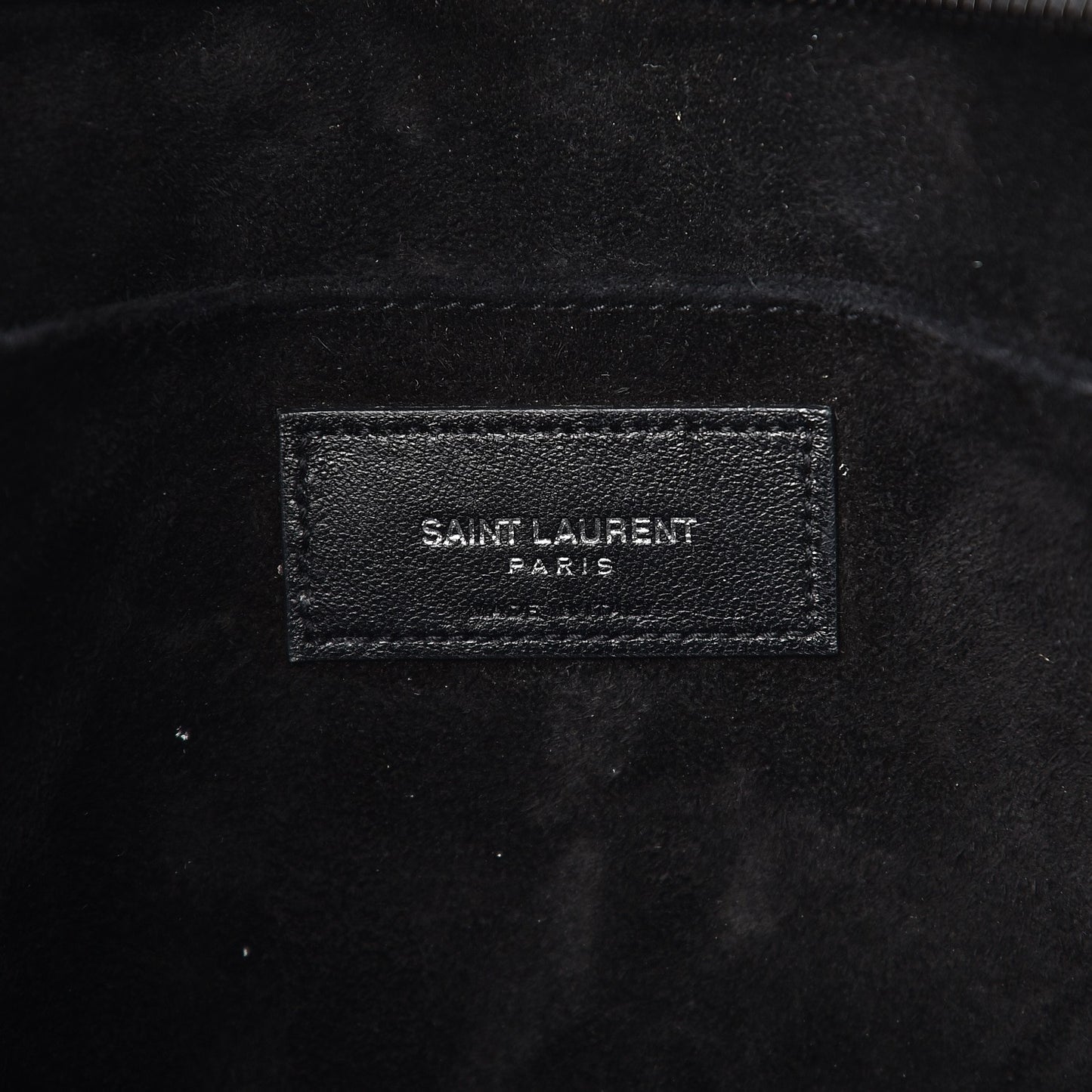 Calfskin Crocodile Embossed Small Monogram Cabas Black