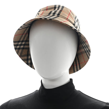 Burberry Technical Cotton Vintage Check Bucket Hat L Archive Beige 2 of 8