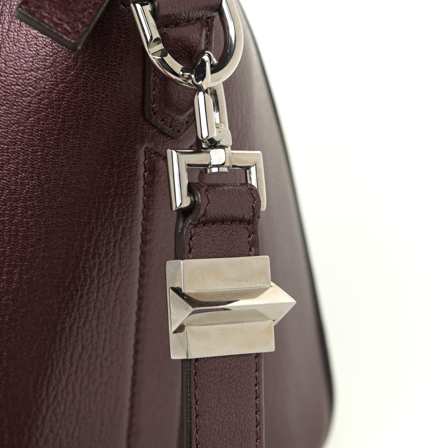 Givenchy Metallic Sugar Goatskin Small Antigona Oxblood 12 of 14