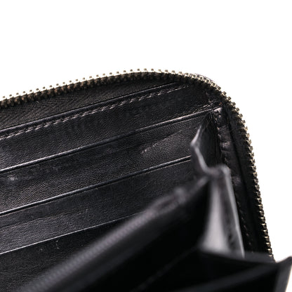 Gucci Guccissima Large Twins Zip Around Wallet Black 17 of 19