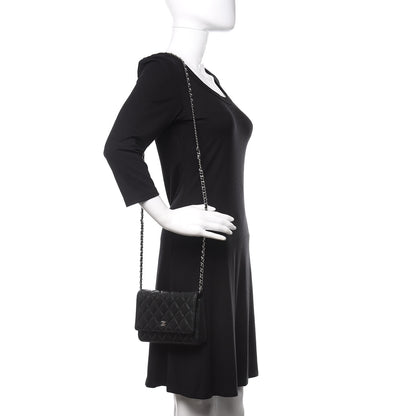 Chanel Caviar Quilted Wallet On Chain WOC Black 2 of 12
