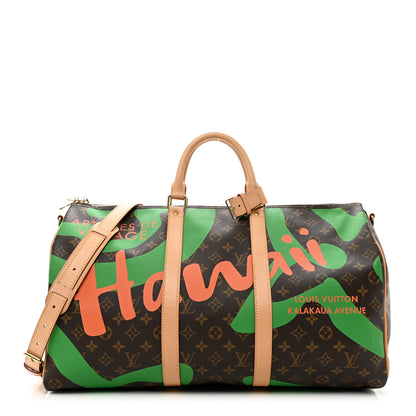 Louis Vuitton Monogram Tahitienne Hawaii Keepall Bandouliere 50 1 of 11