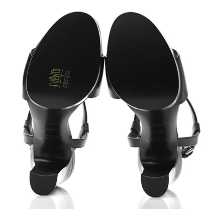 Hermes Calfskin Elancee 90 Sandals 36.5 Black 5 of 10