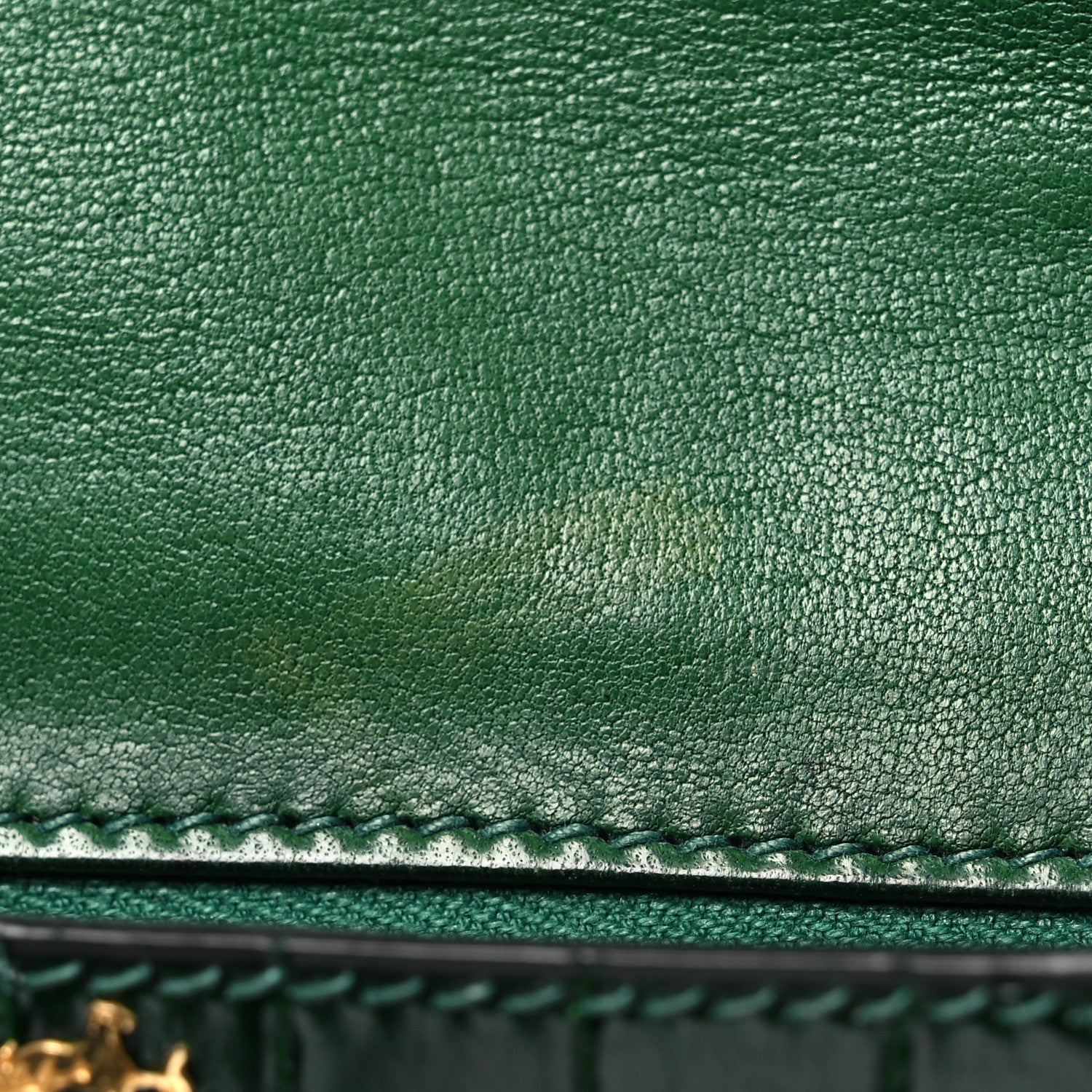 Hermes Shiny Porosus Crocodile Lydie Clutch Vert Fonce 15 of 18
