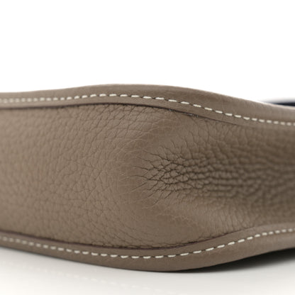 Hermes Taurillon Clemence Amazone Evelyne TPM Etoupe Bleu Indigo 10 of 11