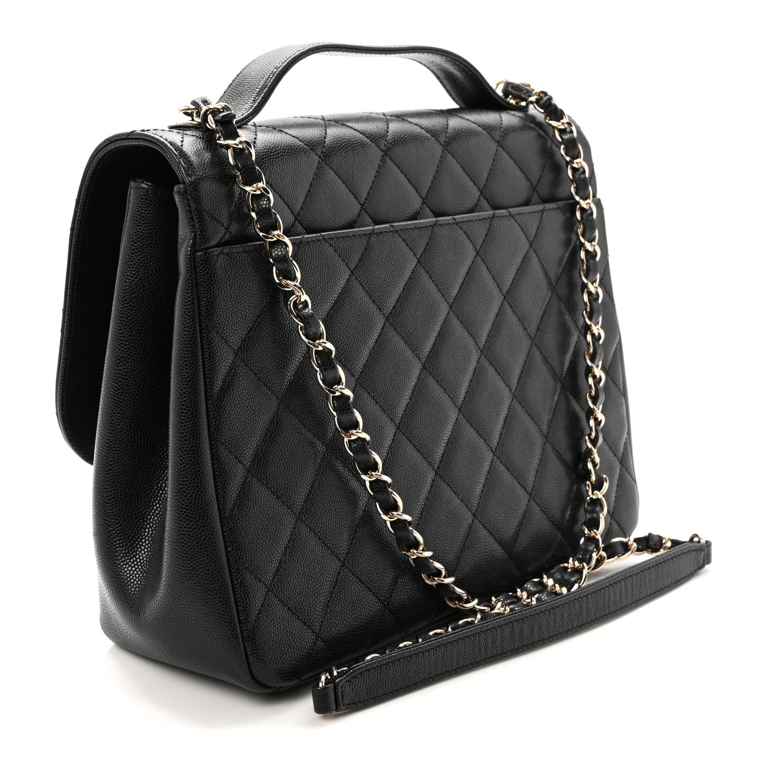 Chanel Caviar Quilted Large Business Affinity Flap Black 3 of 10
