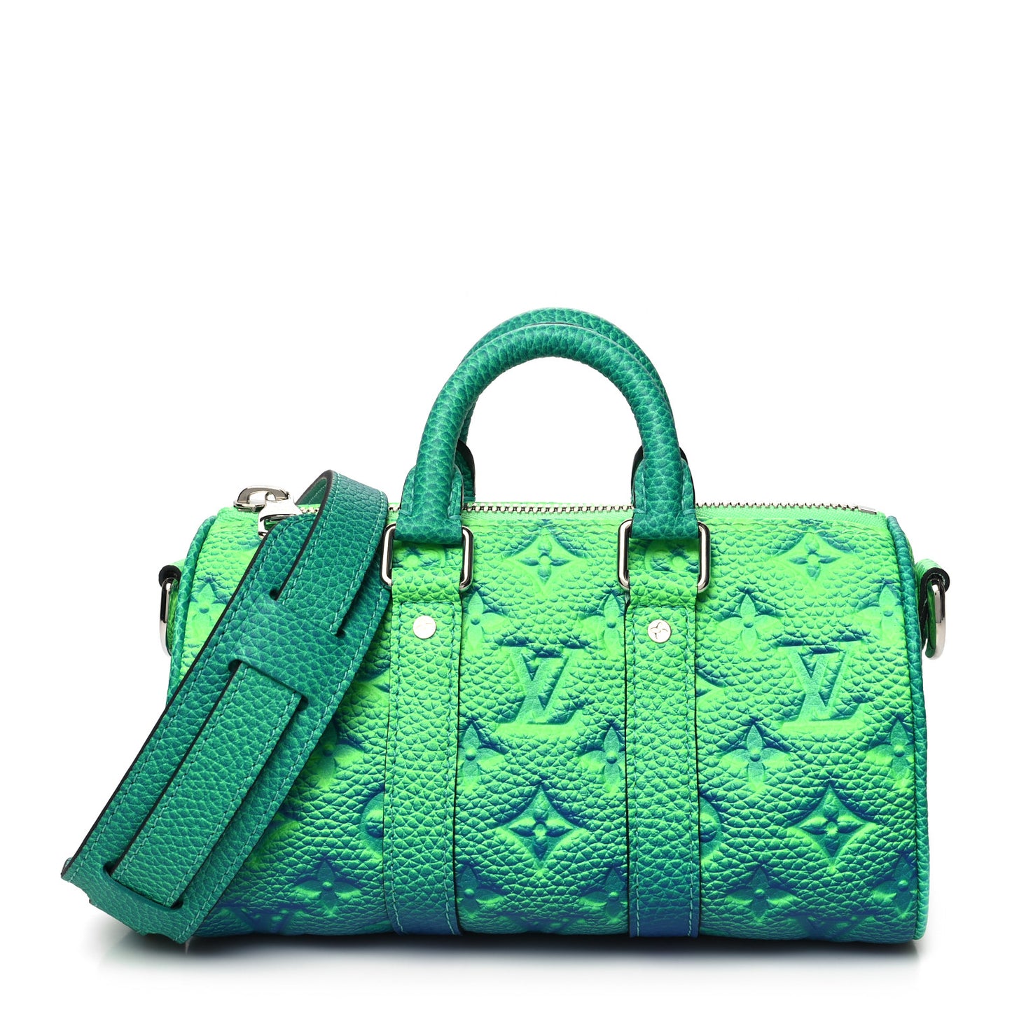 Taurillon Illusion Keepall XS Bleu Vert