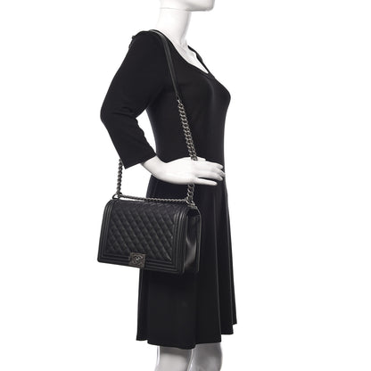 Chanel Caviar Quilted New Medium Boy Flap Black 2 of 10