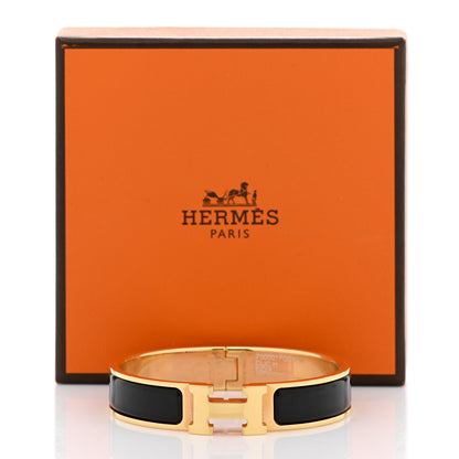 Hermes Enamel Narrow Clic Clac H Bracelet PM Black 8 of 8