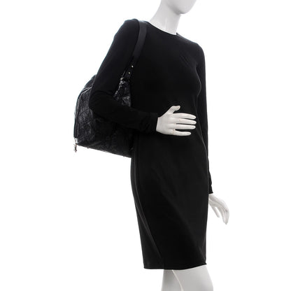Chanel Glazed Calfskin On The Road Drawstring Tote Black 2 of 7