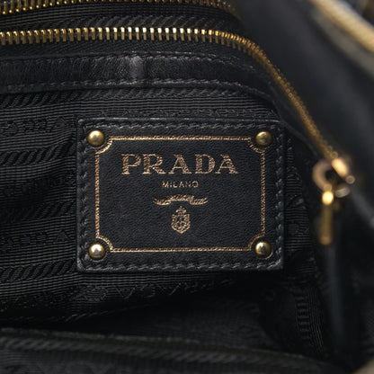 Prada Tessuto Nylon Jacquard Logo Tote Black 5 of 13