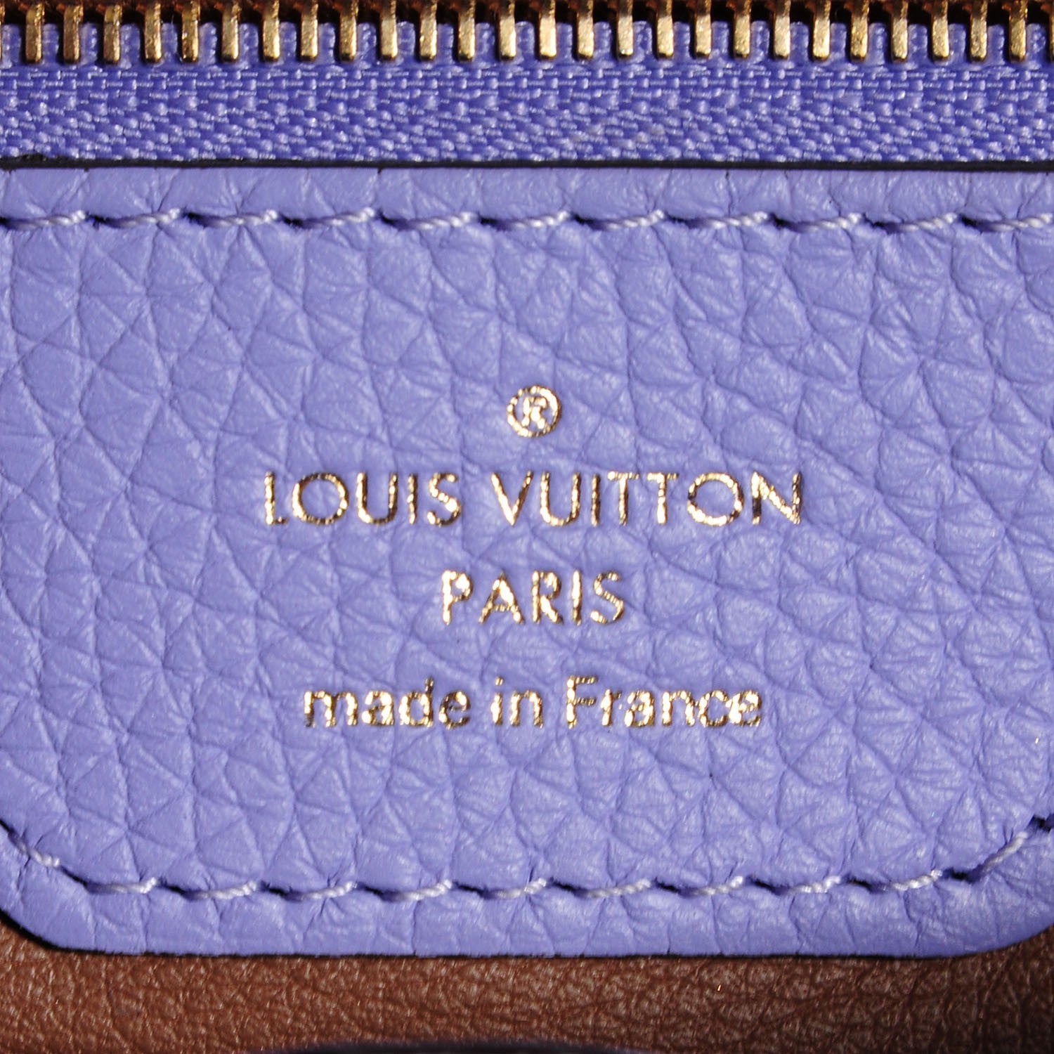 Louis Vuitton Taurillon Capucines MM Lilac 6 of 7