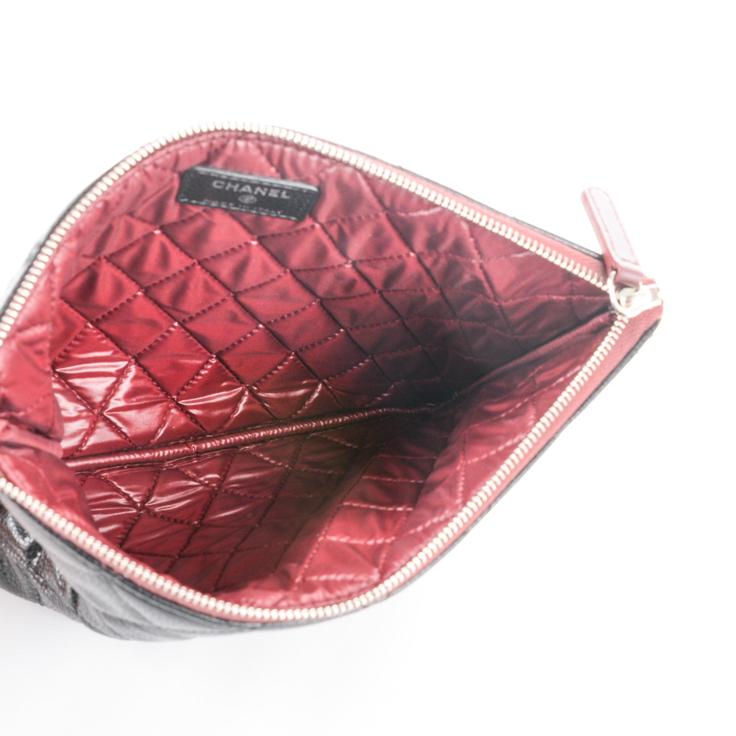 Chanel Caviar Quilted Medium Cosmetic Case Black 5 of 7