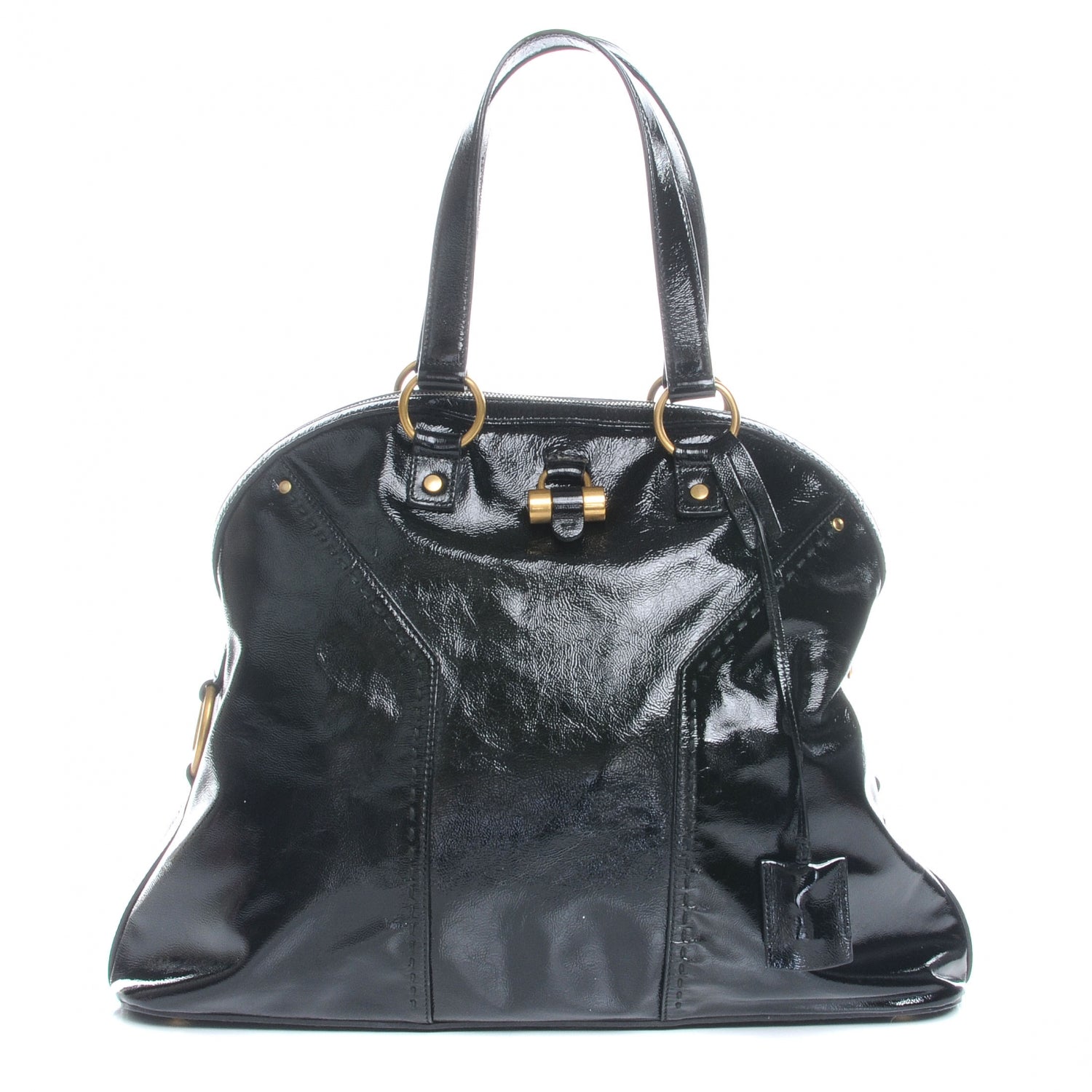 Saint Laurent Patent Oversized MUSE Black 1 of 7