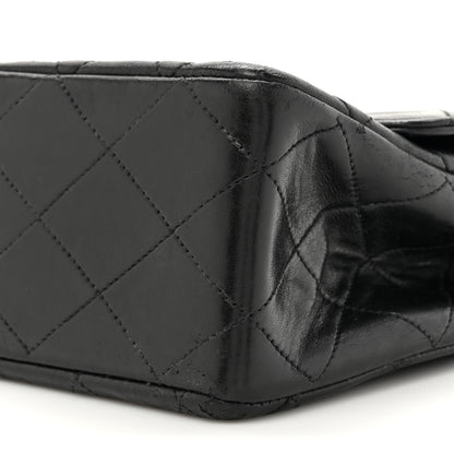 Chanel Lambskin Quilted Medium Double Flap Black 10 of 18