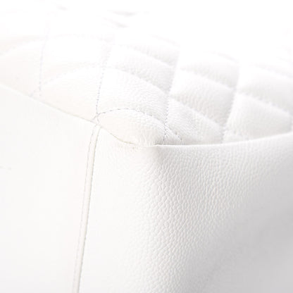 Chanel Caviar Quilted Grand Shopping Tote GST White 15 of 17