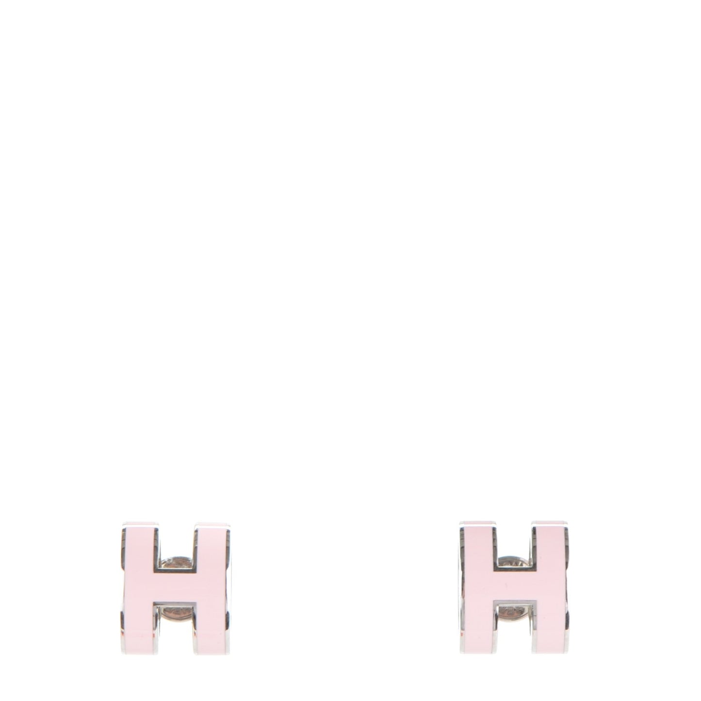 Palladium Lacquered Pop H Earrings