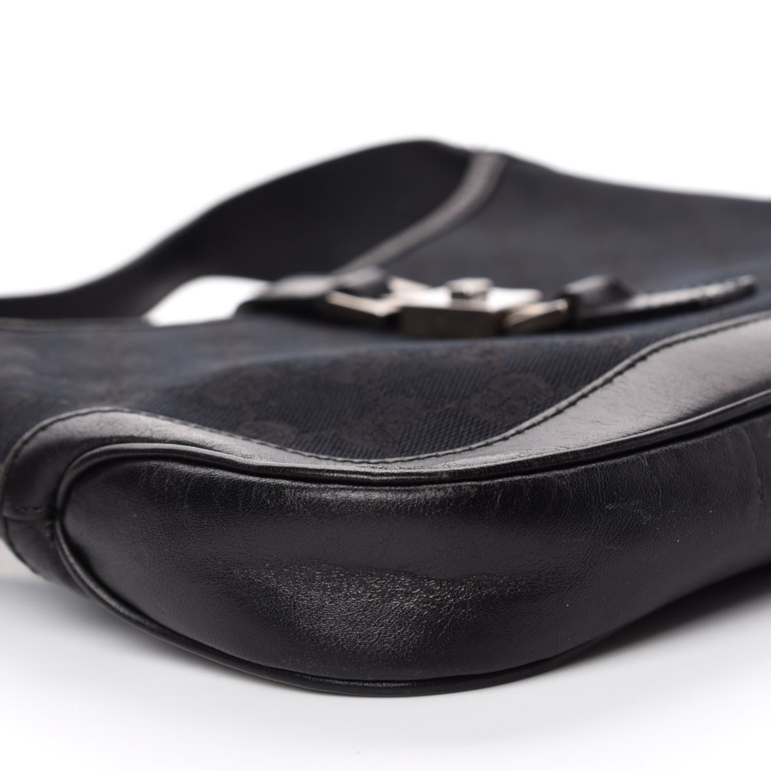 Gucci Monogram Small Jackie O Hobo Black 6 of 10