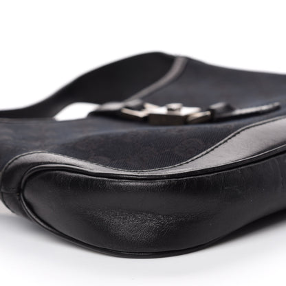 Gucci Monogram Small Jackie O Hobo Black 6 of 10