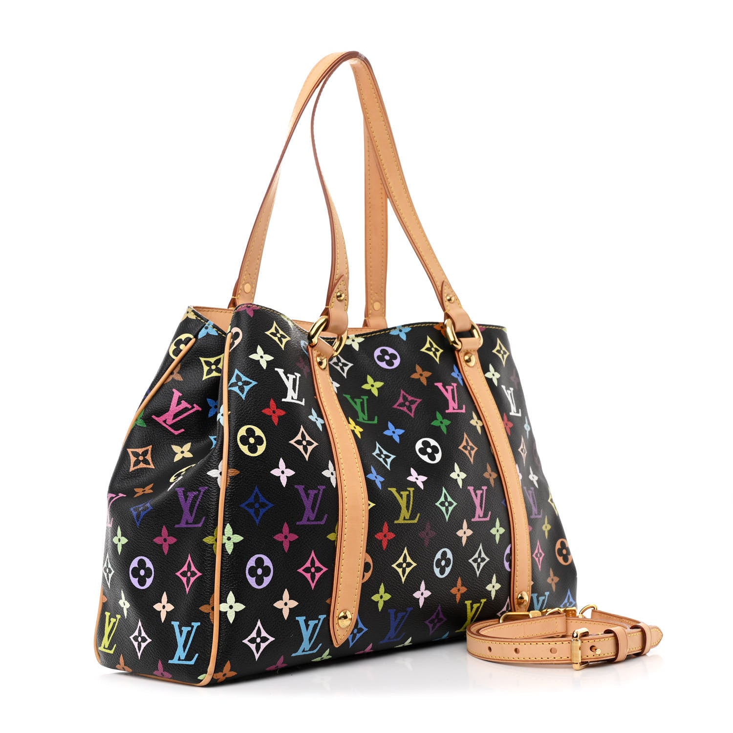 Louis Vuitton Monogram Multicolor Aurelia MM Black 3 of 13