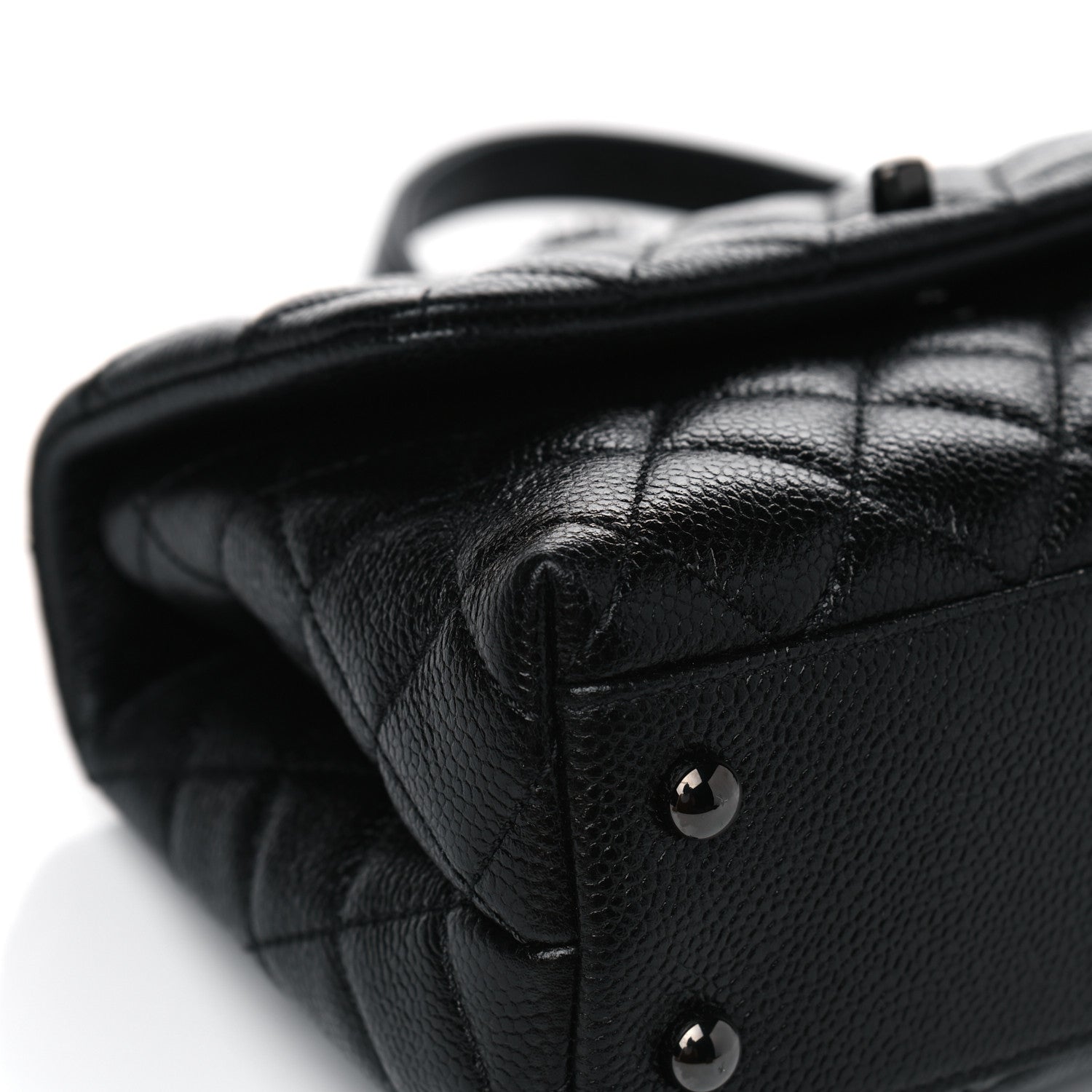 Chanel Caviar Quilted Mini Coco Handle Flap So Black 5 of 8